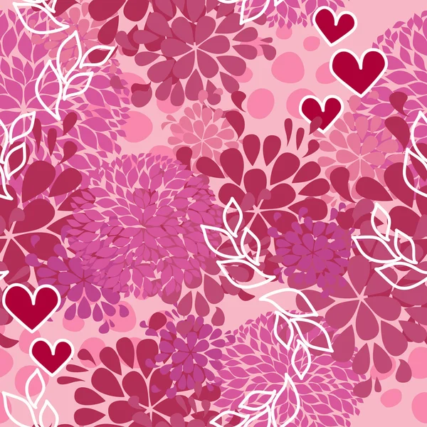 Vector pink pattern for Valentine day — Stock Vector