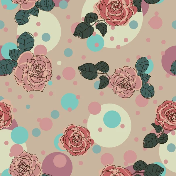 Roses fond mignon — Image vectorielle