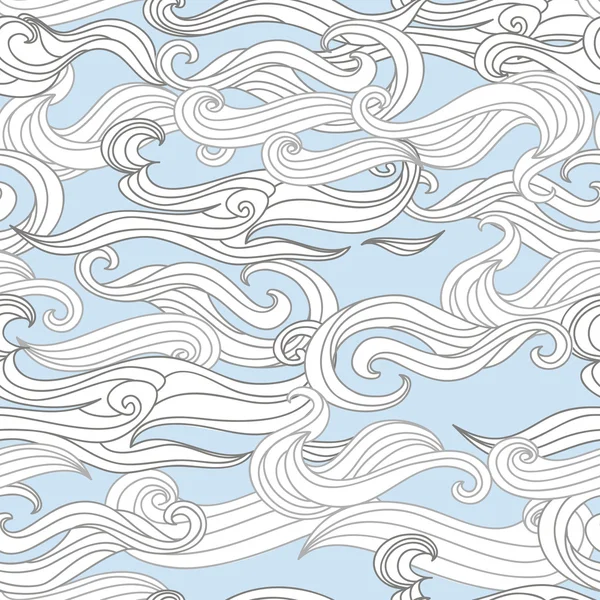 矢量波浪无缝模式 — 图库矢量图片