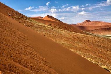 une 45 sossusvlei Namibya yakınındaki bir görünüm