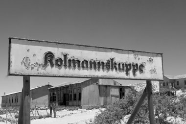 luderitz naimibia Afrika yakınındaki kolmanskop girişi