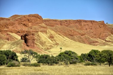 namib Çölü Lodge namib naukluft park namibi içinde taşlaşmış tepeleri