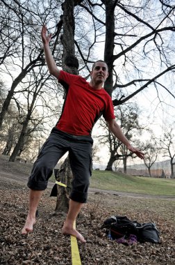 Slackline clipart