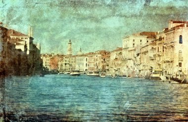 Venice in vintage style clipart