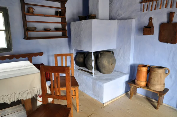 Traditional romanian house interior in Transylvania, Romania — Stock Photo, Image