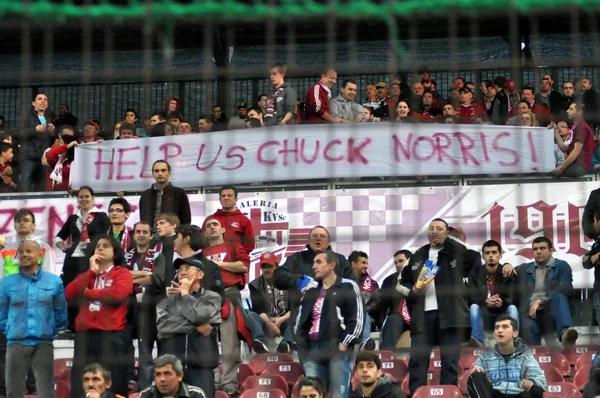 FC CFR Cluj torcedores de futebol — Fotografia de Stock
