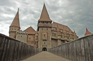 The castle of Hunedoara, Transylvania clipart