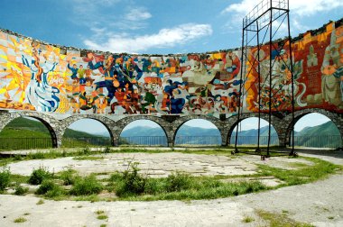 Soviet Monument to Russo-Georgian Friendship clipart