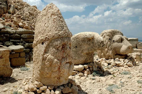Monumentale god hoofden op nemrut Dağı, Turkije — Stockfoto