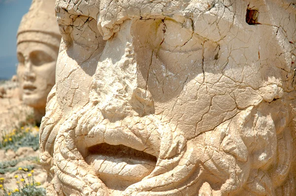 Μνημειακή Θεού κεφάλι για το βουνό nemrut, Τουρκία — Φωτογραφία Αρχείου