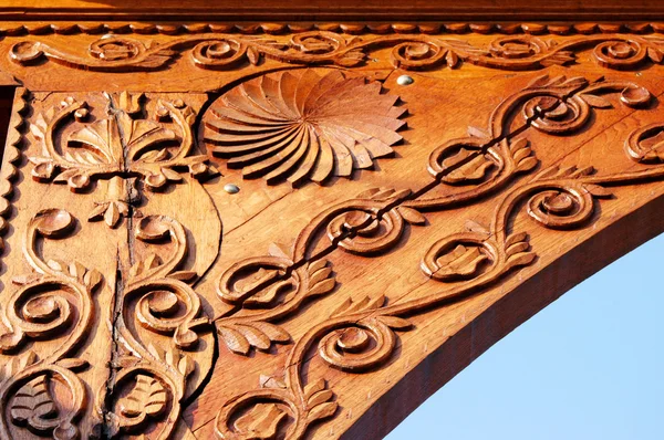 Stock image Detail of carved wood decorative