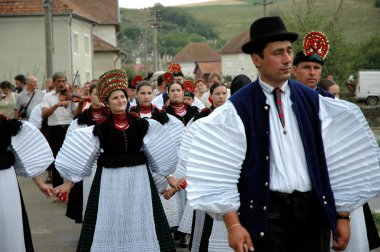 geleneksel Macar giysiler içinde gelin