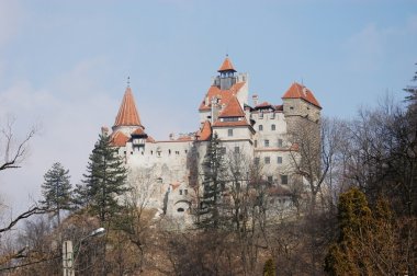 Bran Dracula castle in Transylvania clipart