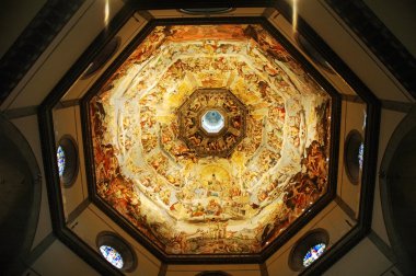 Duomo Santa Maria Del Fiore and Campanile. Florence. Inside Interior. Italy clipart