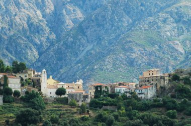 Village of Belgodere in Balagne, Corsica clipart