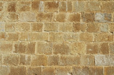 eski duvar tuğla ve taş ile. Pisa, İtalya