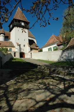 Bazna fortified church in Romania clipart