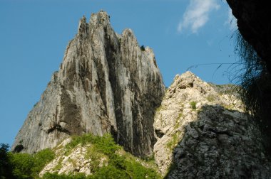 turzii gorges yılında beyaz kayalıklarla. Transilvanya, Romanya