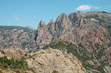 Gorges des Spelunca in Corsica clipart