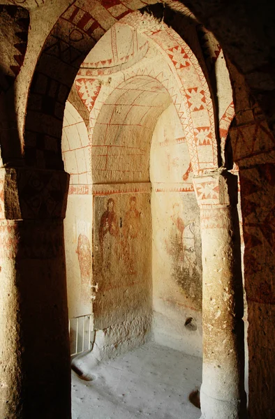 カッパドキア、トルコで古代のフレスコ画 — ストック写真