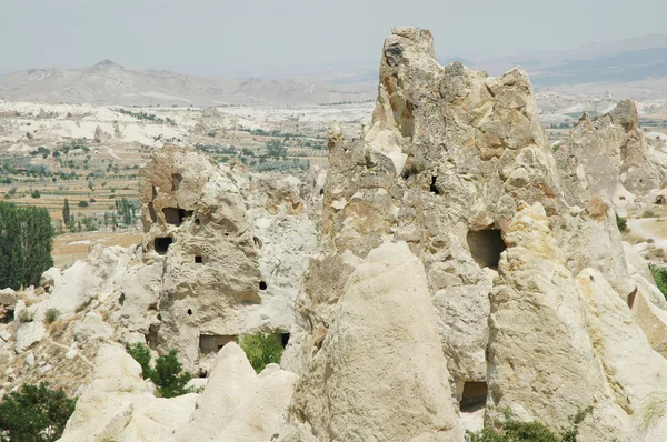 Stone columns in Cappadocia, Turkey — Stock Photo, Image
