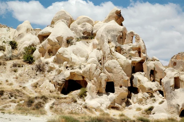 Gamla grottan-town i Göreme, cappadocia, Turkiet — Stockfoto