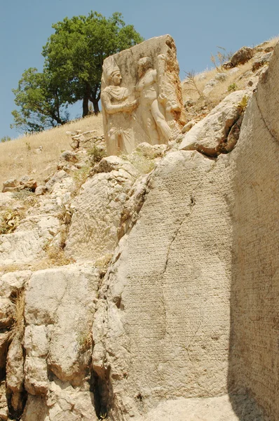 Monument istoric pe Muntele Nemrut din Turcia — Fotografie, imagine de stoc
