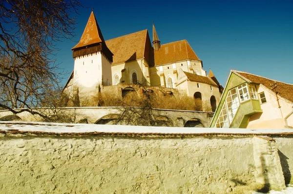 Ufortyfikowany kościół biertan, dziedzictwa unesco, Rumunia — Zdjęcie stockowe
