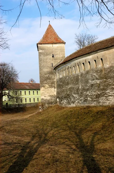 Iglesia fortificada de Harman en Transilvania, Rumania — Foto de Stock