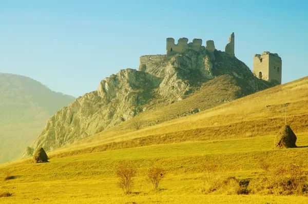 Coltesti fästning, på en stenig höjd — Stockfoto