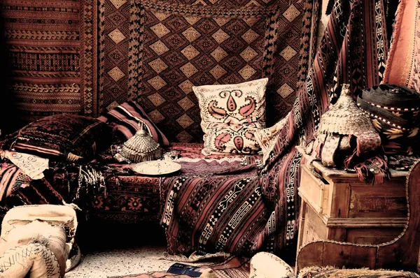 Turkiska matta butik, bazaar — Stockfoto