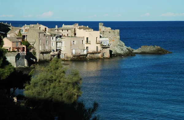 Erbalunga vesnice, Korsika, Francie — Stock fotografie