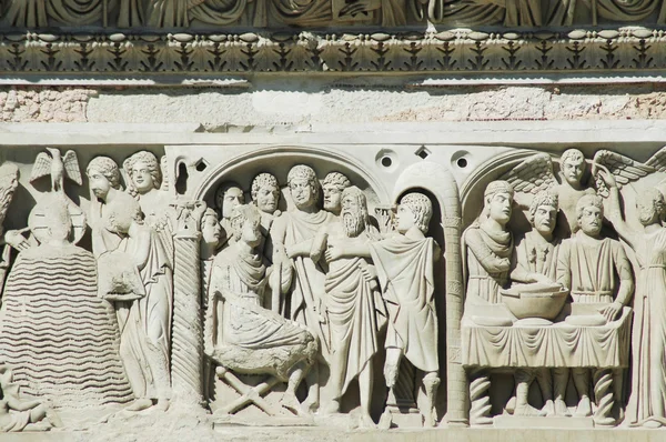 Detalhes dos monumentos quadrados de Miracoli. Pisa, Itália — Fotografia de Stock