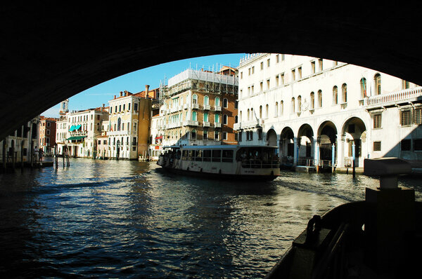 Grand Canal in the beautiful Venice, Italy
