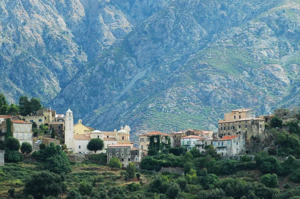 Byn belgodere i balagne, Korsika — Stockfoto