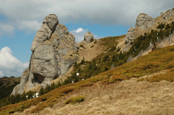 Скалы в горах Чукаса, Румыния — стоковое фото
