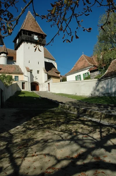 Bazna fortified church in Romania — Stock Photo, Image