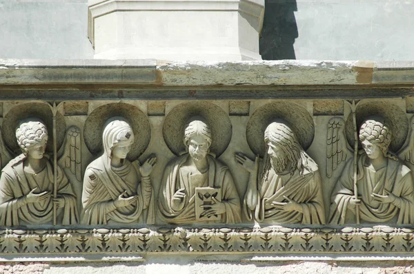 Détails des monuments carrés Miracoli. Pise, Italie — Photo