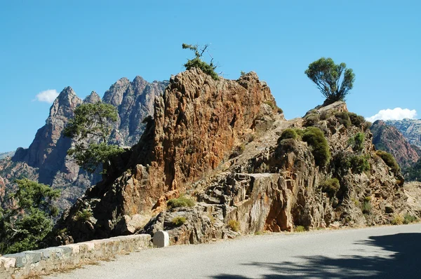 Gorges des spelunca på Korsika — Stockfoto