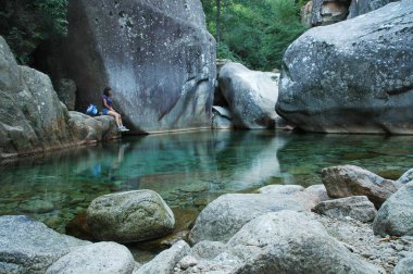 Purcaraccia canyon, Corsica, France clipart