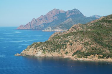 corsica, Fransa içinde kayalık sahil şeridi