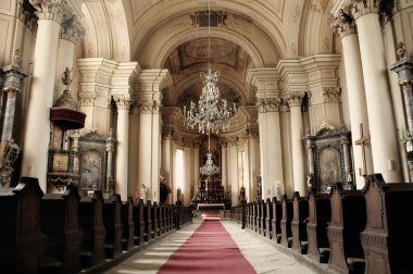 Armenian catholic church interior of Gherla, Romania clipart