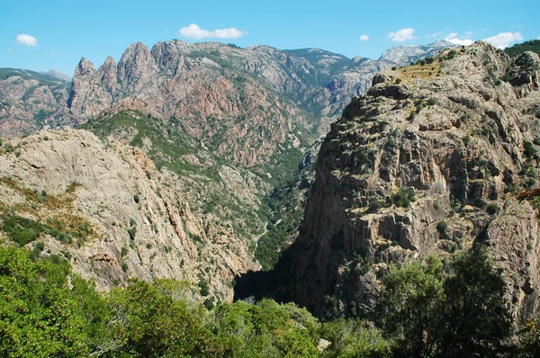 Gorges des spelunca, Korsika — Stockfoto