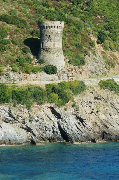 Genoese tower in Corsica, tour de L'Osse — Stock Photo, Image