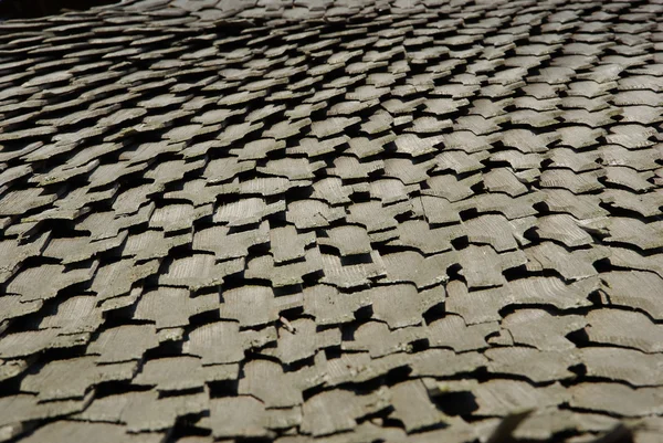Texture sans couture du toit en bois bardeau — Photo