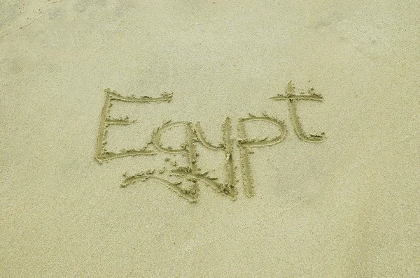 stock image Egypt, letters on the sand