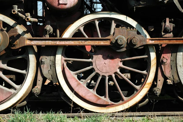 Rodas locomotivas a vapor vintage — Fotografia de Stock