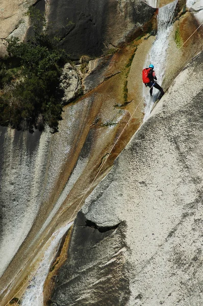 Extrémní canyoningu — Stock fotografie