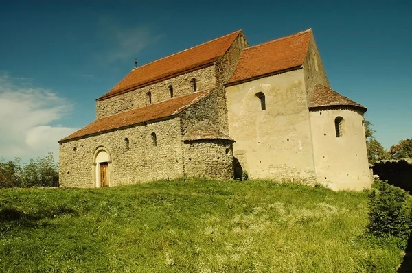 Eglise fortifiée de Cisnadie en Roumanie — Photo
