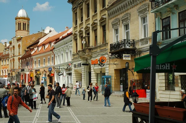 Belediye Meydanı brasov, Transilvanya, Romanya — Stok fotoğraf